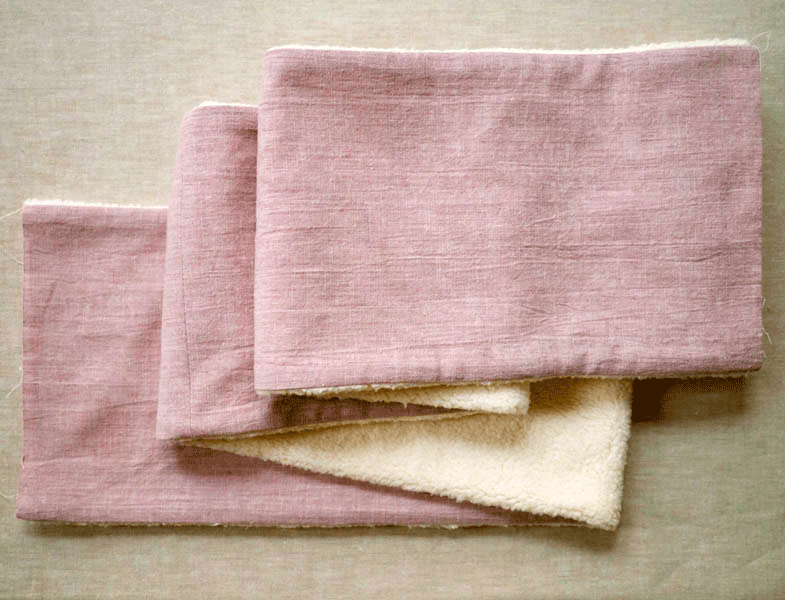 Como coser una bufanda en tela abrigada