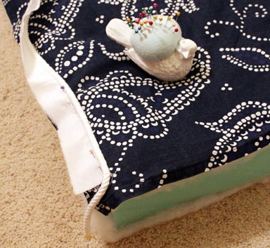 cordon decoracion con telas para funda de almohadon