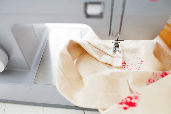decora tu lavadero con una bolsa de tela
