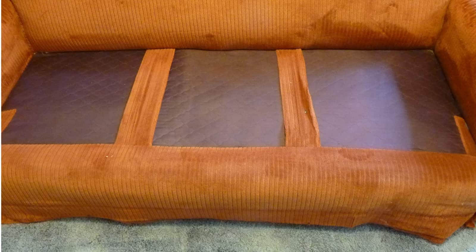 panel inferior de tela para tapizar sillón