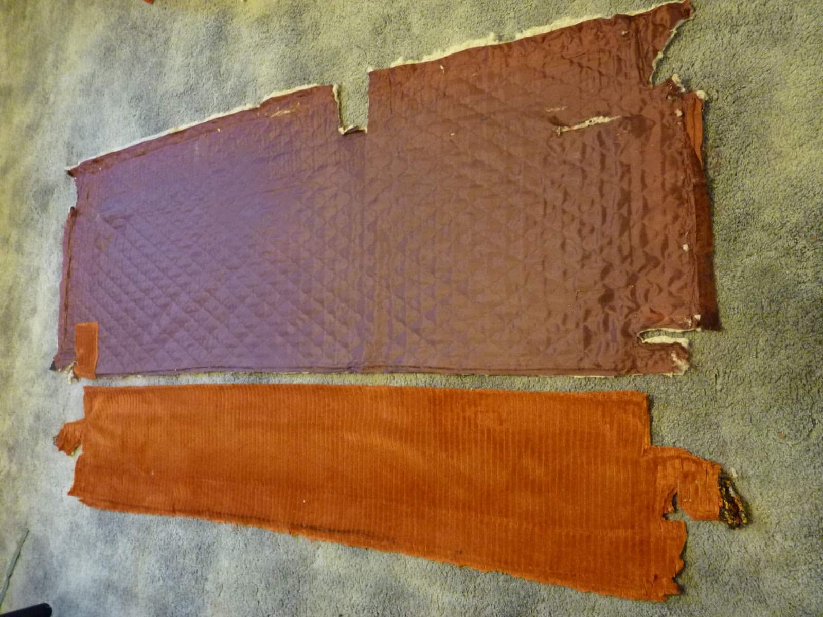 piezas de tela inferiores para tapizar sillón
