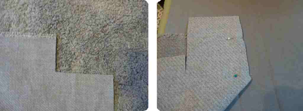 unión esquinas delanteras de tela para tapizar sillón
