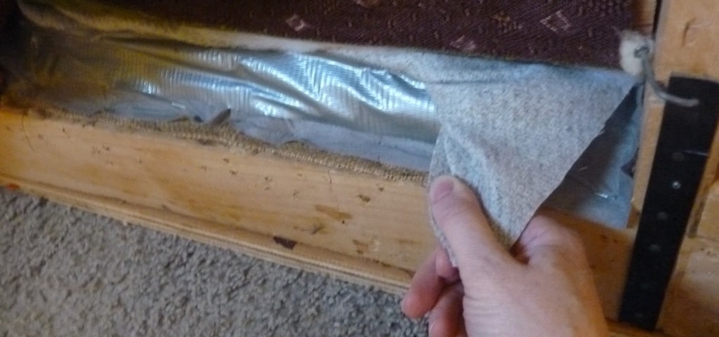 meter bordes de apoyabrazos de tela para tapizar sillón