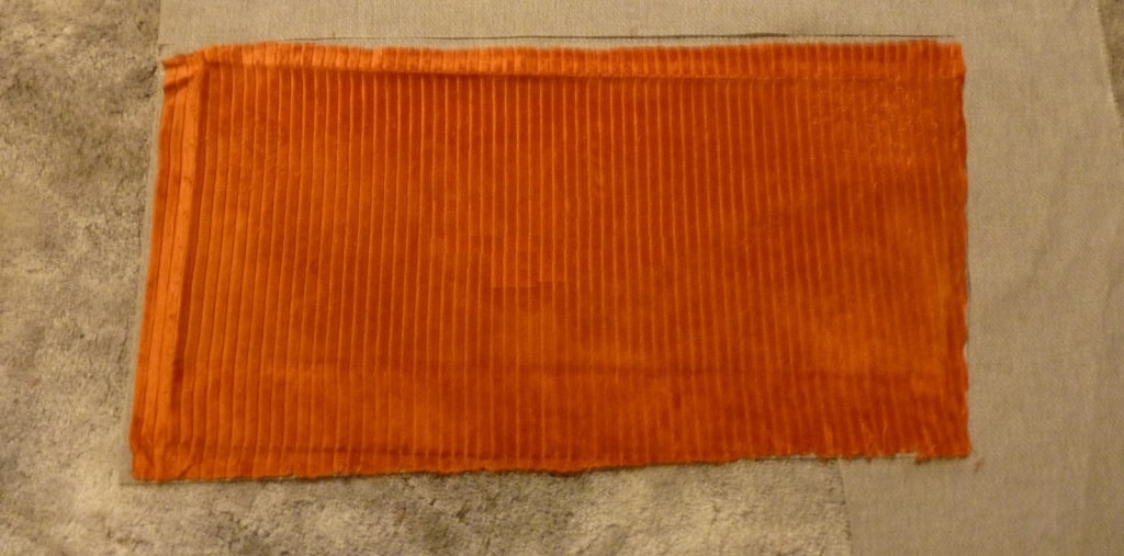 corte de tela lateral para el apoyabrazos para tapizar el sillón