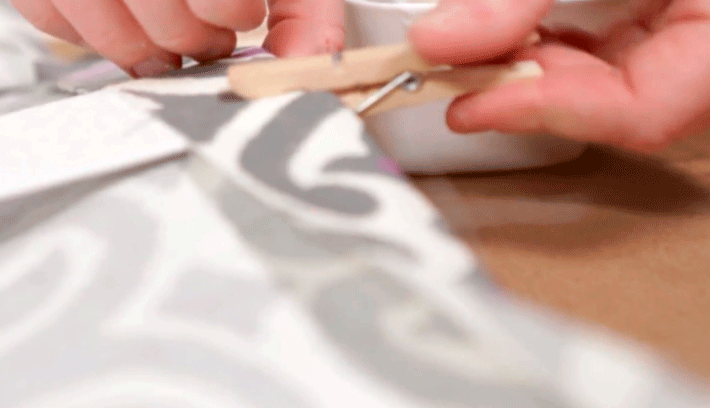 Como hacer cortinas romanas de tela sin coser
