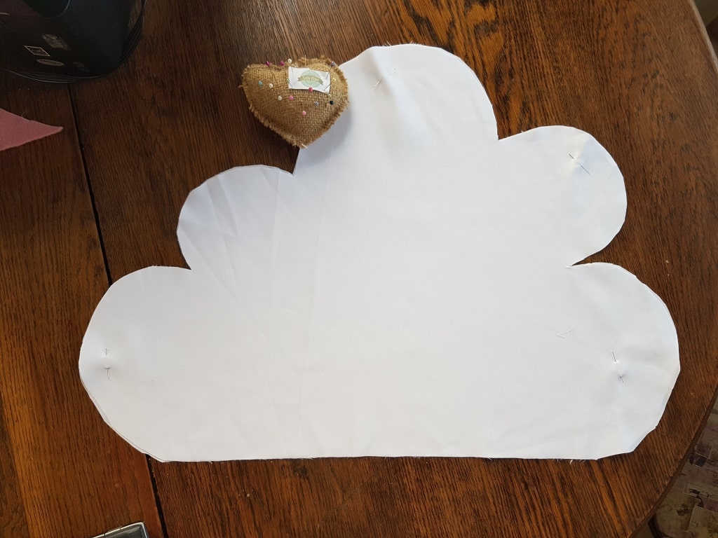 Piezas de telas para almohadon nube