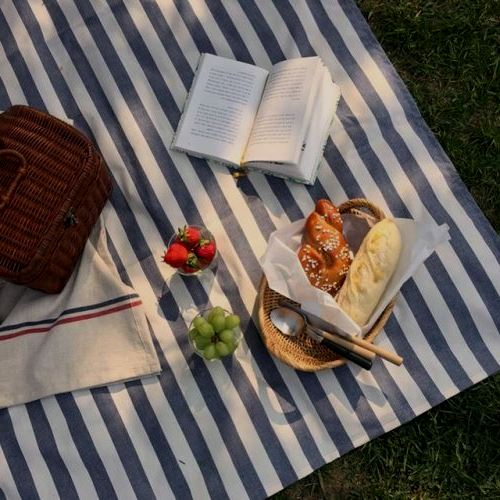 Lona de picnic terminada