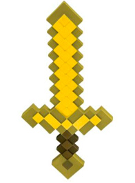 C&oacute;mo confeccionar una espada de Minecraft con tela