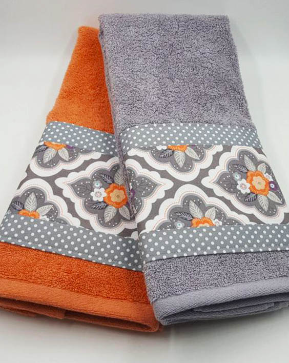 toalla decorada con tela para regalar extratip