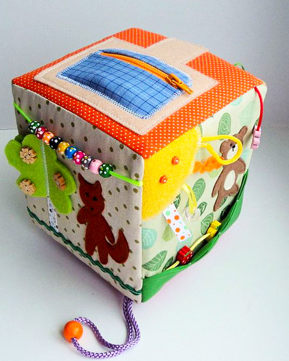 Cómo hacer un cubo de juguete tela - Trapitos.com.ar - Blog