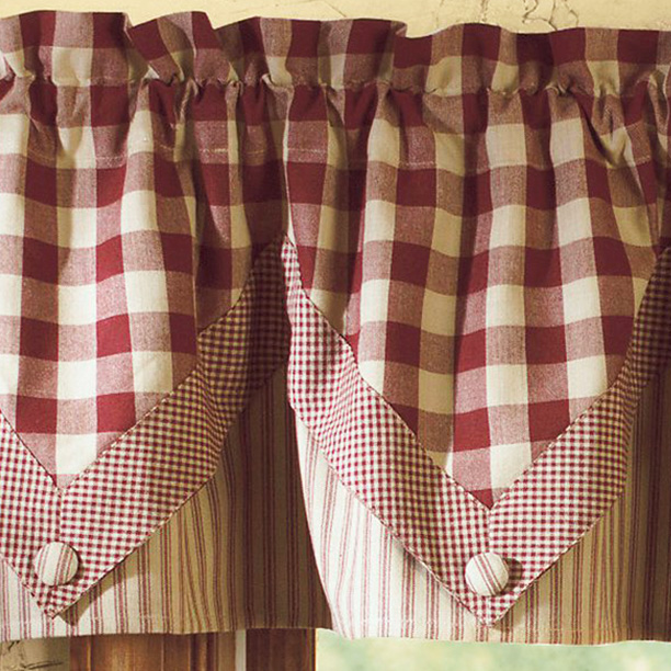 C&oacute;mo confeccionar una cortina con picos de tela para cocina