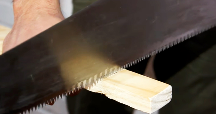 corte de madera para biombo de tela