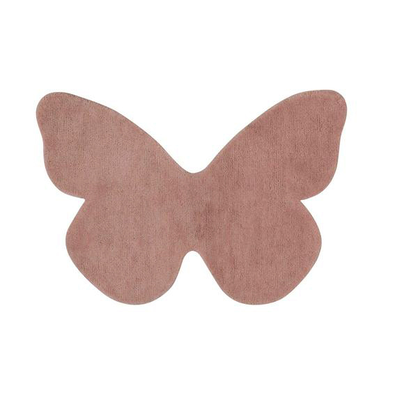 C&oacute;mo hacer una alfombra de tela en forma de mariposa.